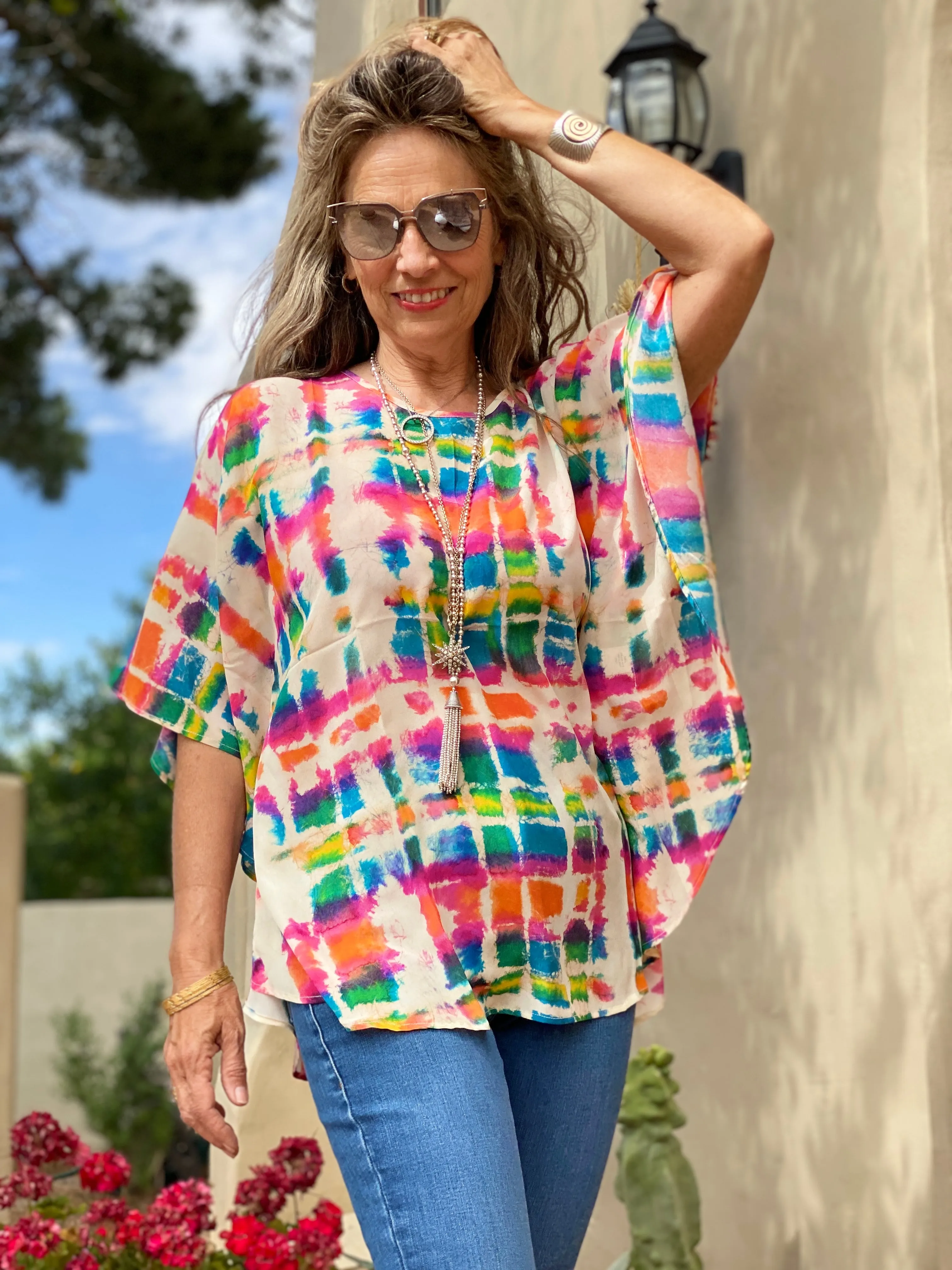 Allegria Italian Silk Poncho