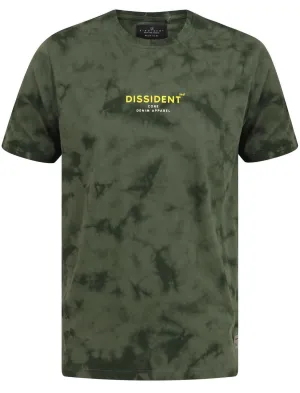 Antos Motif Tie Dye Cotton Jersey T-Shirt In Thyme - Dissident