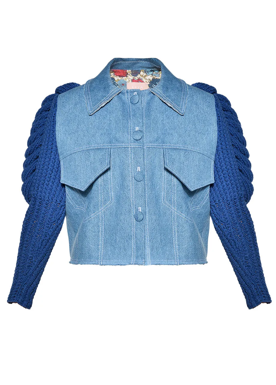 AQUA DENIM JACKET