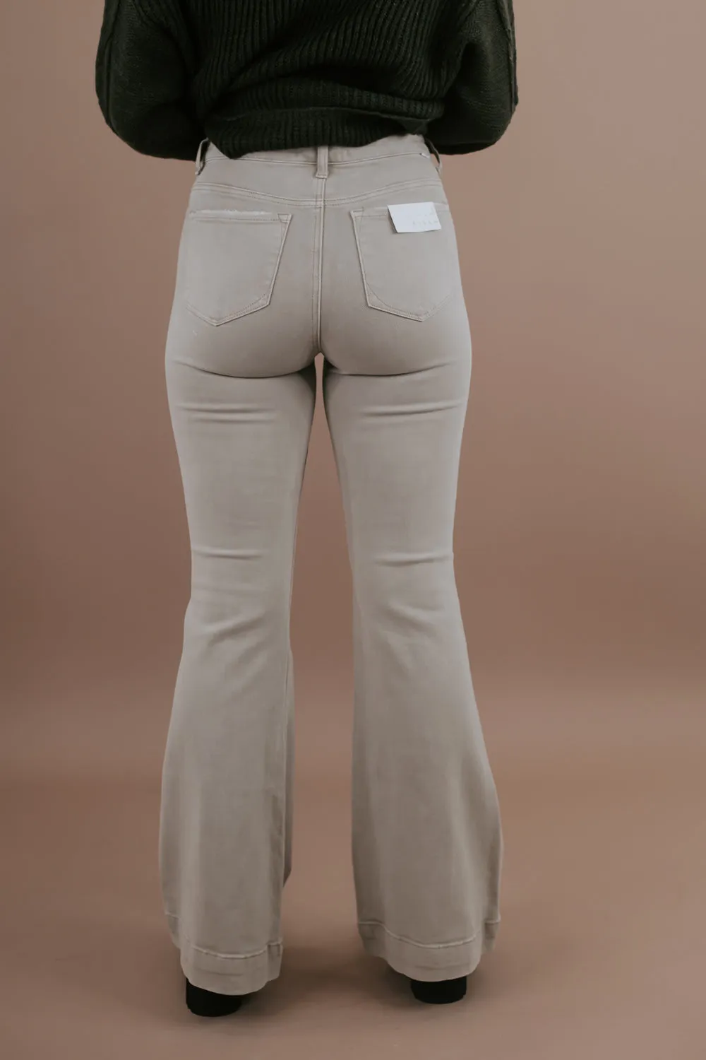 Beau Bell Bottom Trouser, Sand RISEN