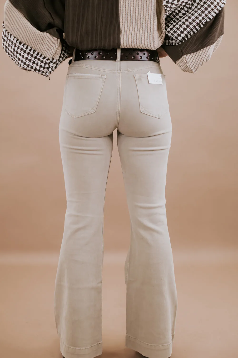 Beau Bell Bottom Trouser, Sand RISEN