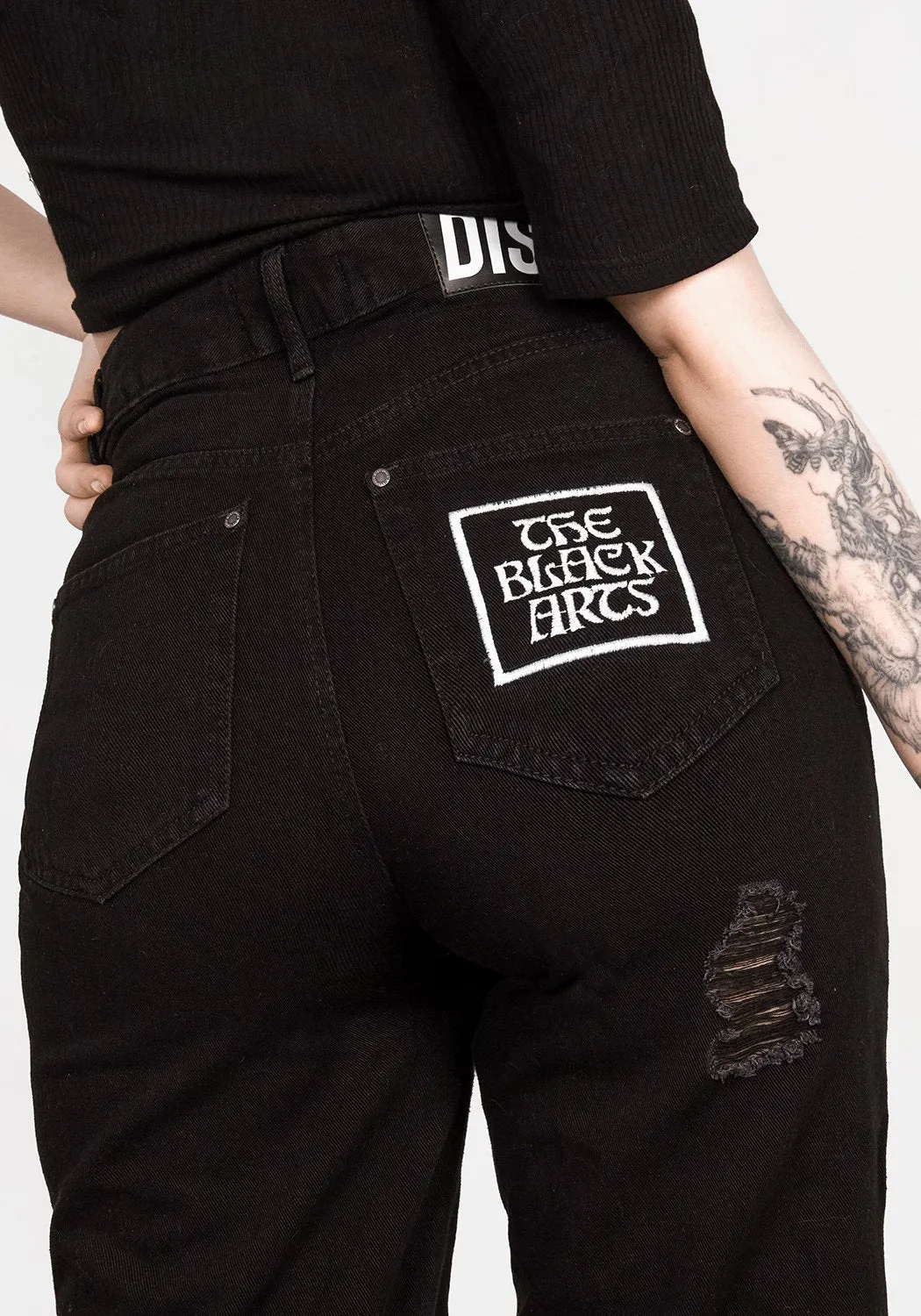 Black Arts Distressed Jeans