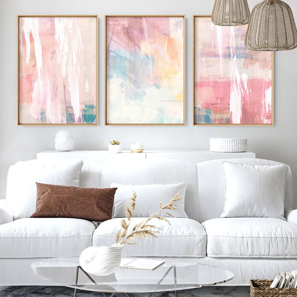 Blush Flurry I  - Art Print