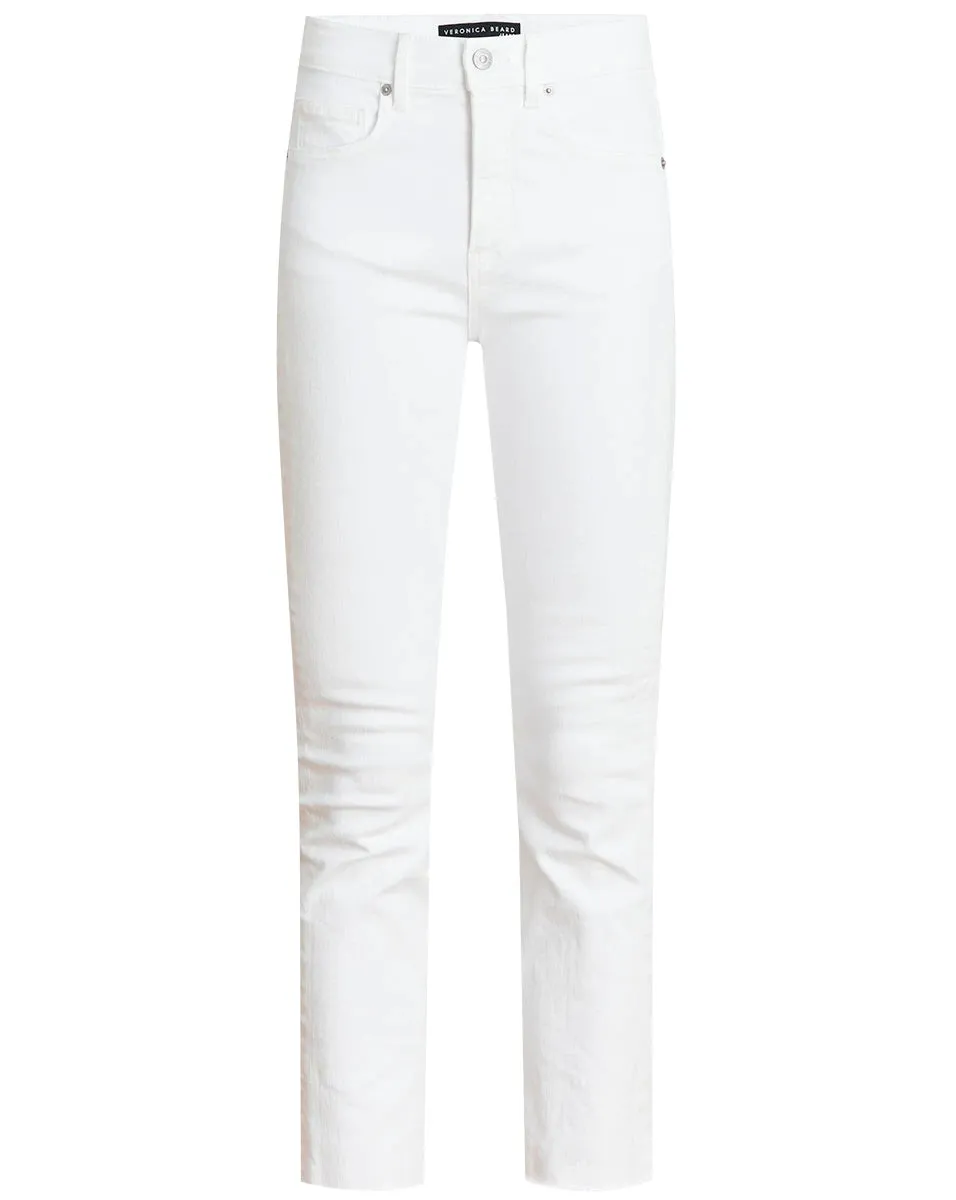 Carly Kick-Flare Jean - White