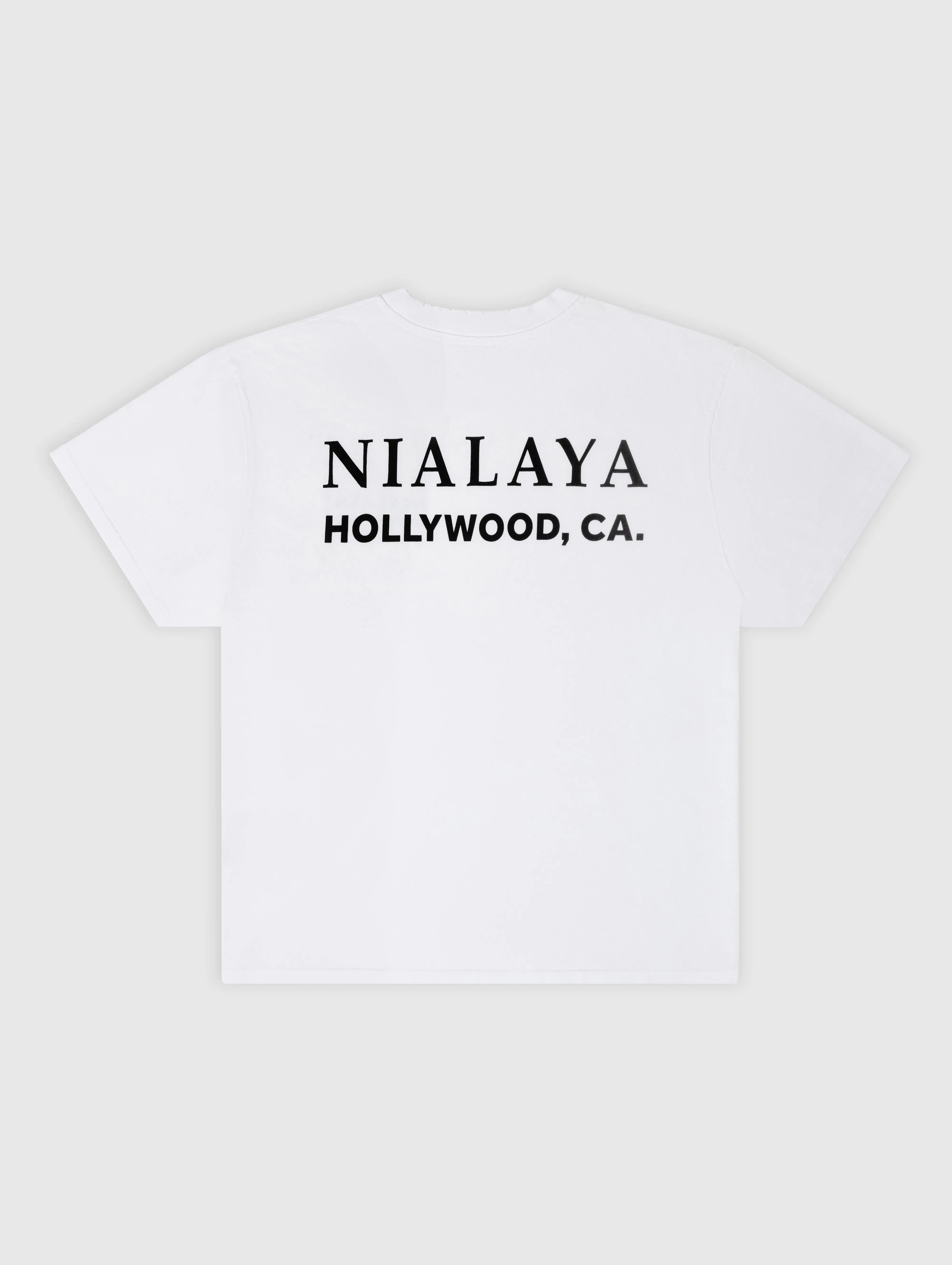 Classic Nialaya Logo Tee in White