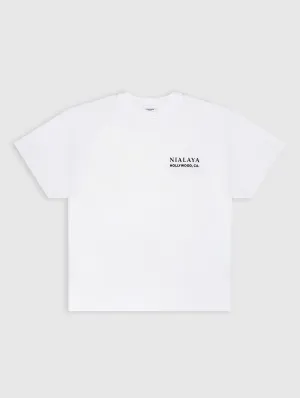 Classic Nialaya Logo Tee in White