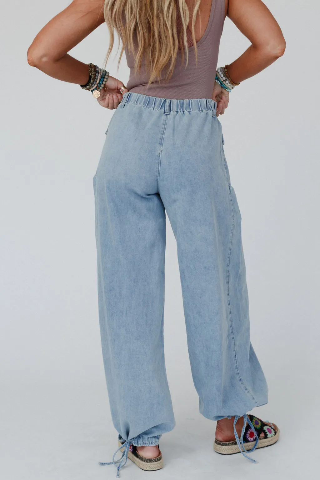 First Things First Wide Leg Jeans - Denim