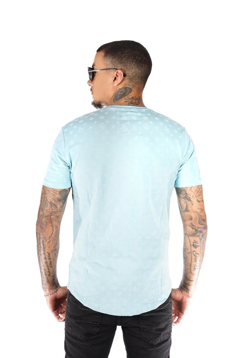 George V Paris T-Shirt - Baby Blue - GV Logo