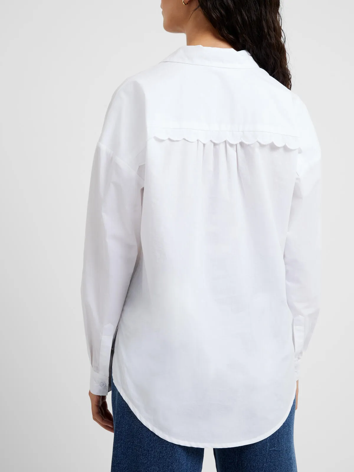 Great Plains Boyfriend Shirt-White-J2WAK