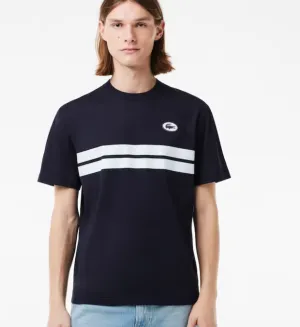 Lacoste Heritage Print - T-shirt Navy