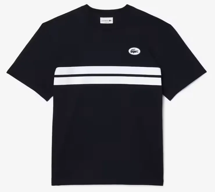 Lacoste Heritage Print - T-shirt Navy