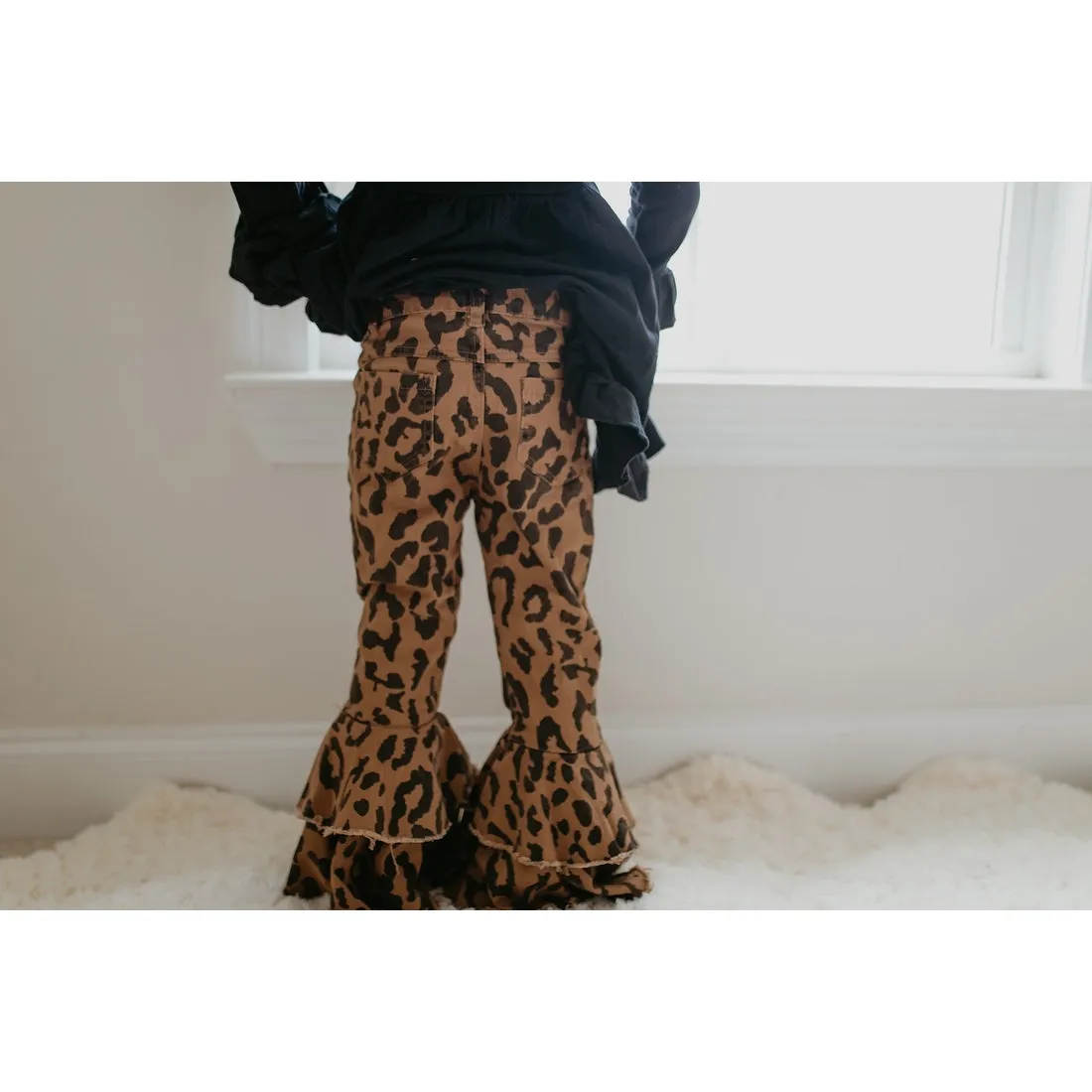 Leopard Double Ruffle Bell