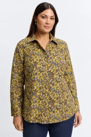 Mary Plus Ditsy Floral Corduroy Shirt