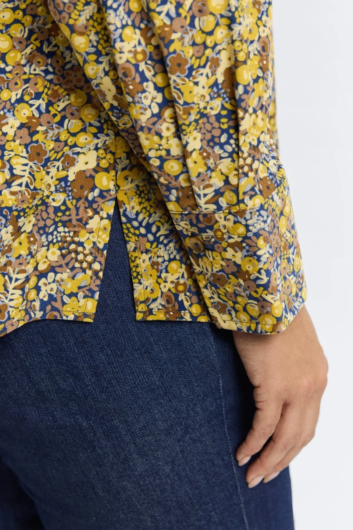 Mary Plus Ditsy Floral Corduroy Shirt