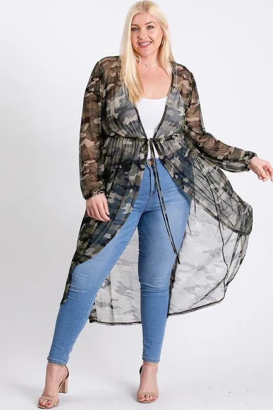 Mesh Camo Duster