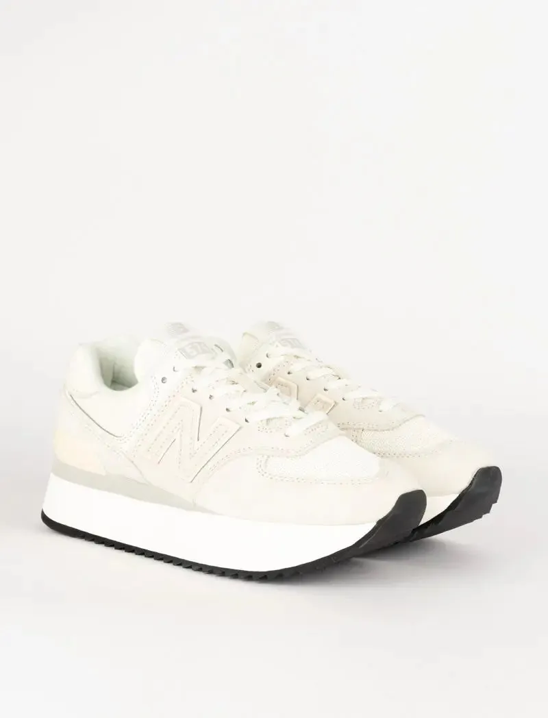 New Balance Womens 574  Trainers White / White