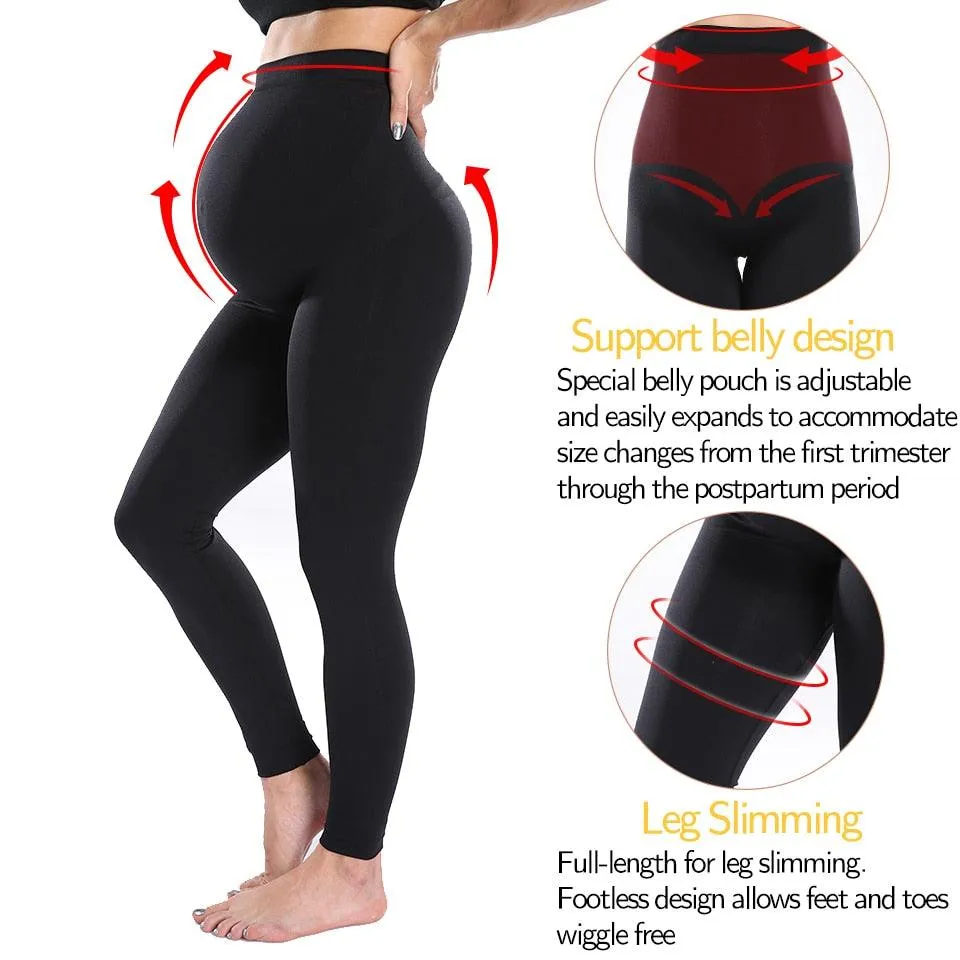 Nice Maternity Leggings - High Waist Belly Support - Leggings for Pregnant Women - Pregnancy Skinny Pants Body Shaping Postpartum Trousers (D6)(2Z7)(F6)(1U4)(7Z2)