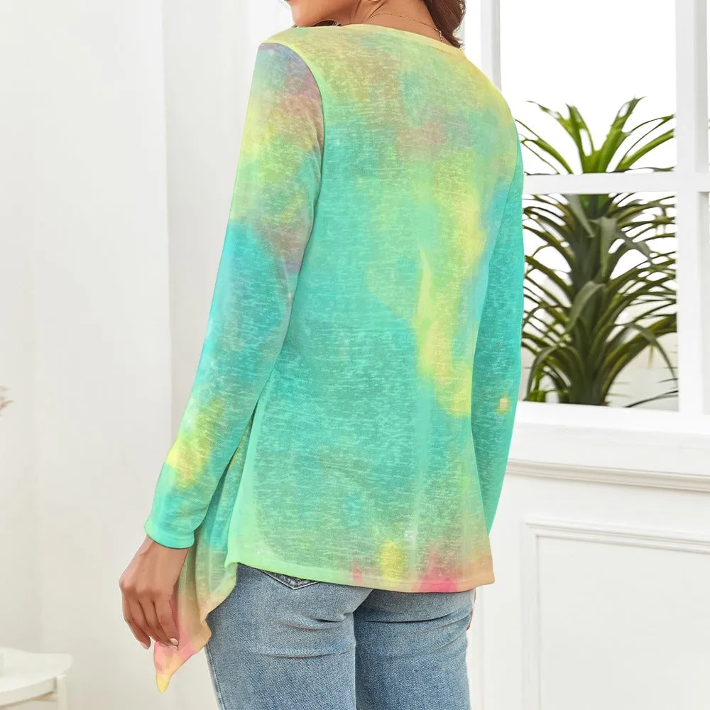 Pastel Tie-Dye Cardigan