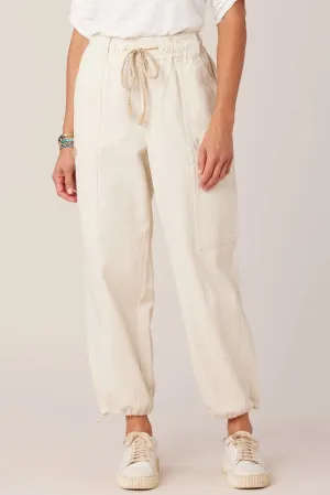 Patch Pocket Tie Waist Jogger