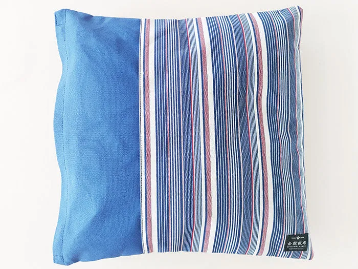 Patchwork Cushion by Kurashiki Hampu Stripes