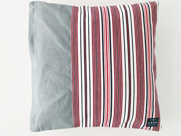 Patchwork Cushion by Kurashiki Hampu Stripes