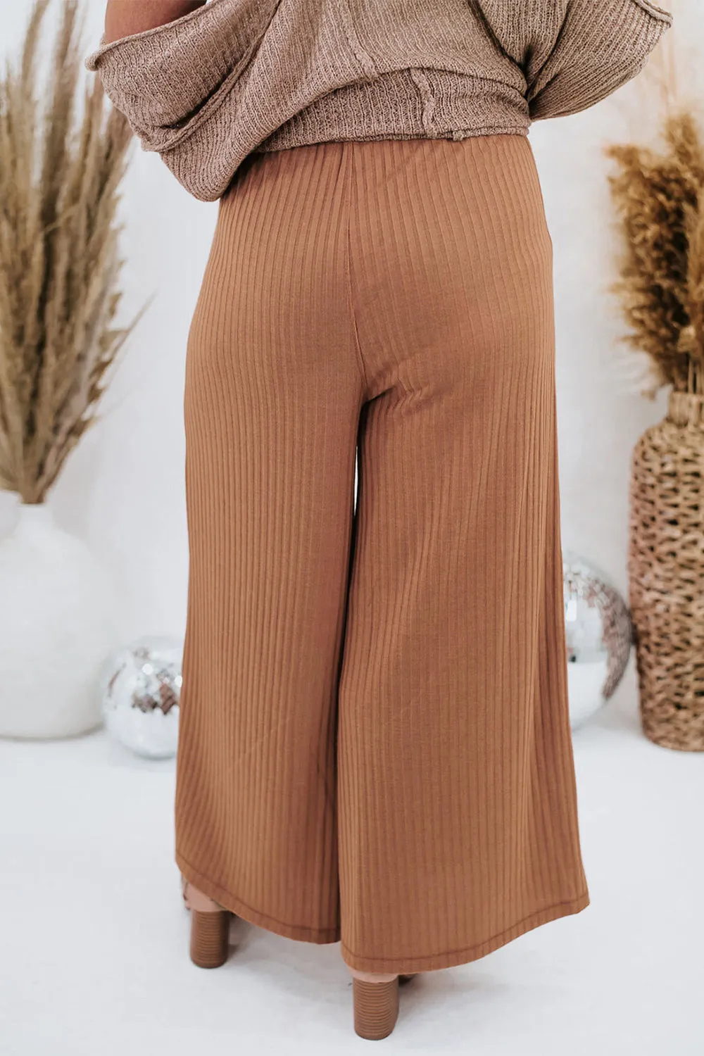 Plus Size Wide Leg Pants with Pockets