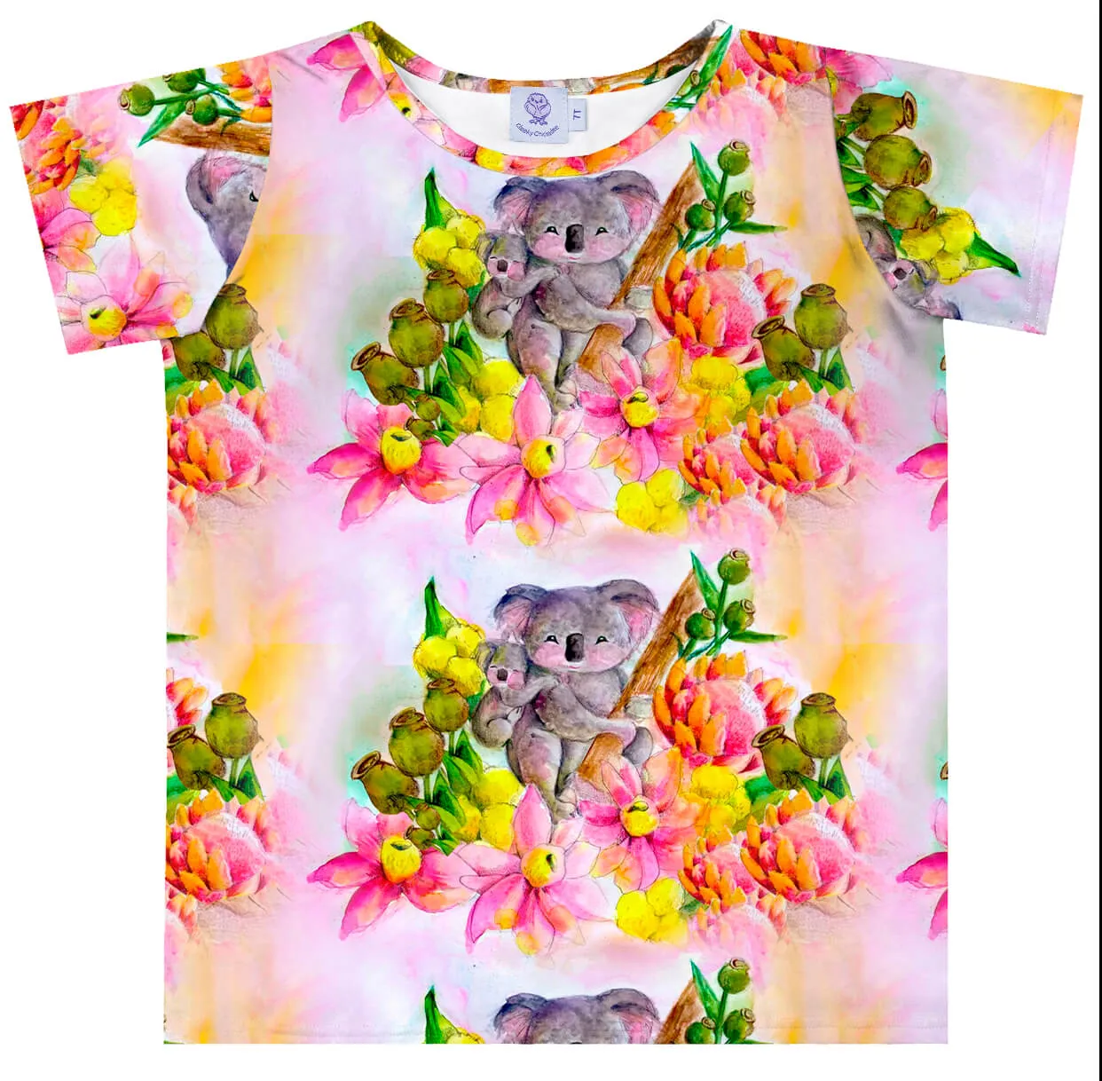 PREORDER Floral Koalas Women's Short Sleeve Tee Shirt (Ships w/c 16th Sept)