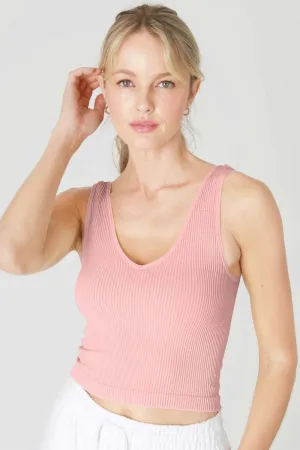 Ribbed Wide Strap Tank