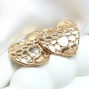 TFC Cute Small Heart Gold Plated Stud Earrings