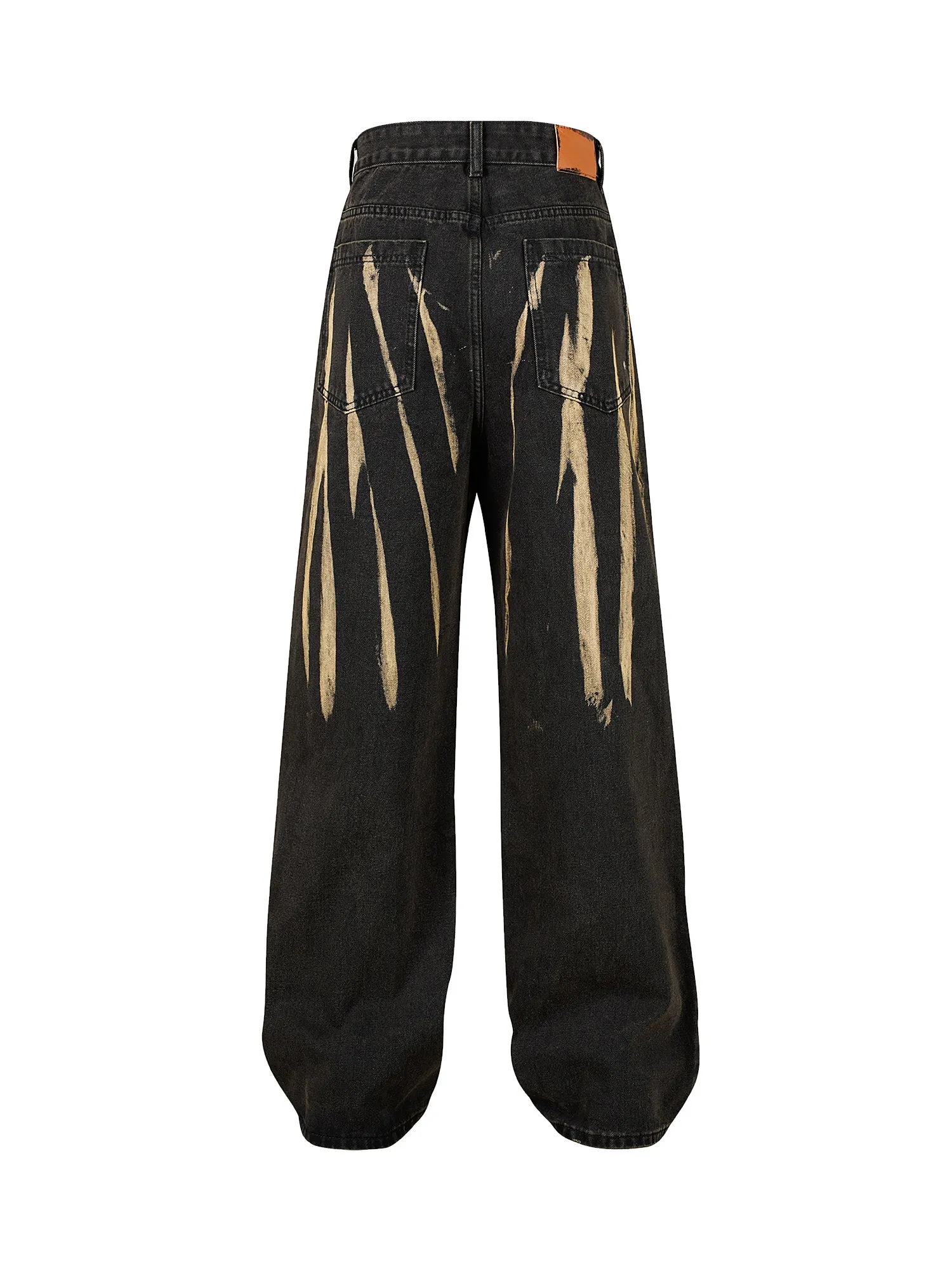 Thesupermade High Street Hip Hop Hand-painted Spray-painted Jeans