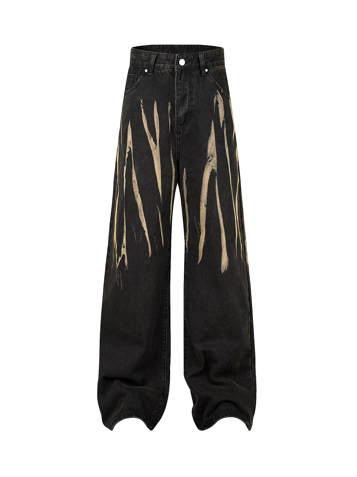 Thesupermade High Street Hip Hop Hand-painted Spray-painted Jeans