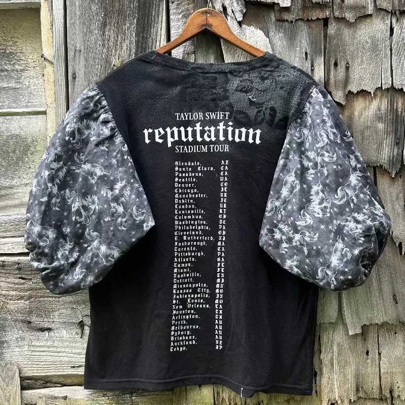 Upcycled Concert Tee featuring Taylor Swift Reputation Tour