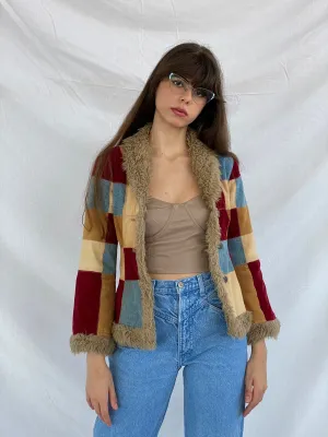 Vintage 90s/Y2K DOLLHOUSE Corduroy Patchwork Jacket