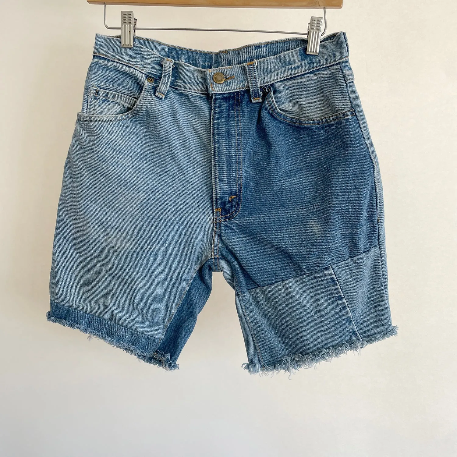 Vintage Patchwork Denim Shorts