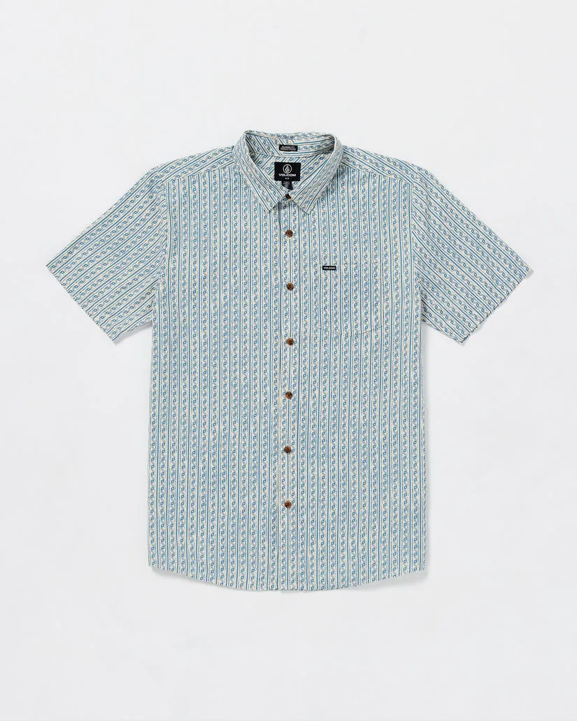 Volcom Scaler Stone Woven Short Sleeve Shirt - DIRTY WHITE