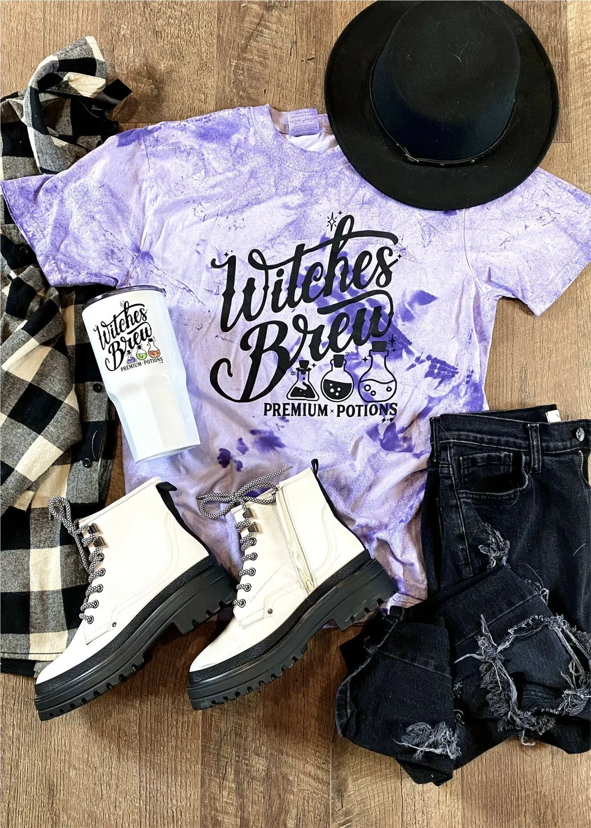 Witches Brew Tie Dye Graphic Tee