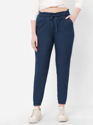 Women High-Rise Denim Jogger