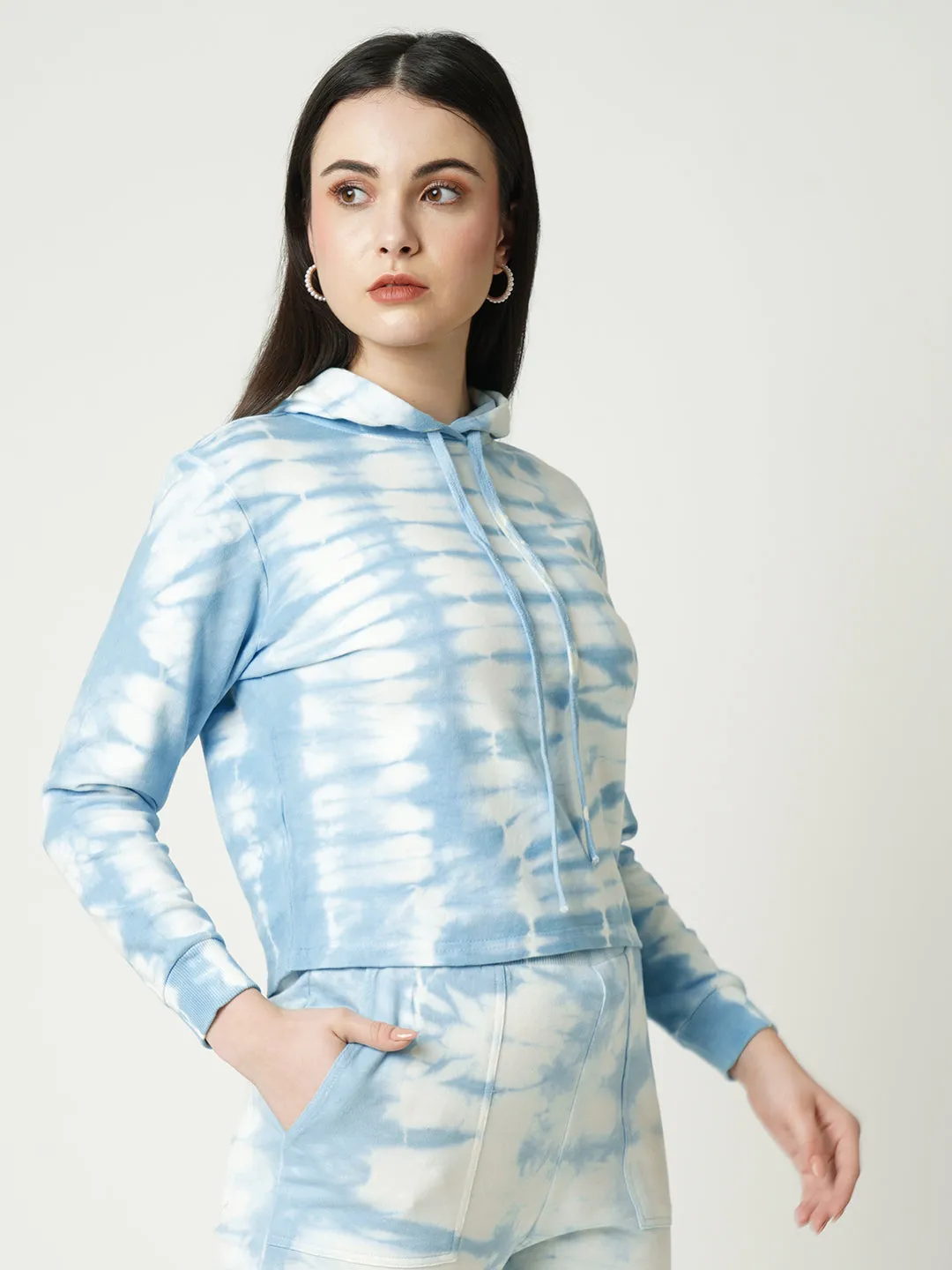 Women Sky Tie & Dyed Full Length Shirts